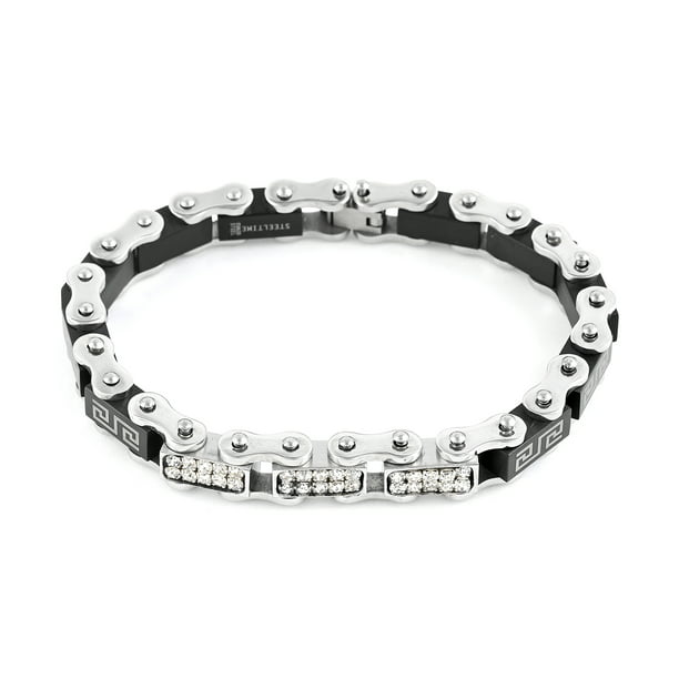 Black, 7.25 Hot Leathers Unisex-Adult Motorcycle Chain Bracelet 
